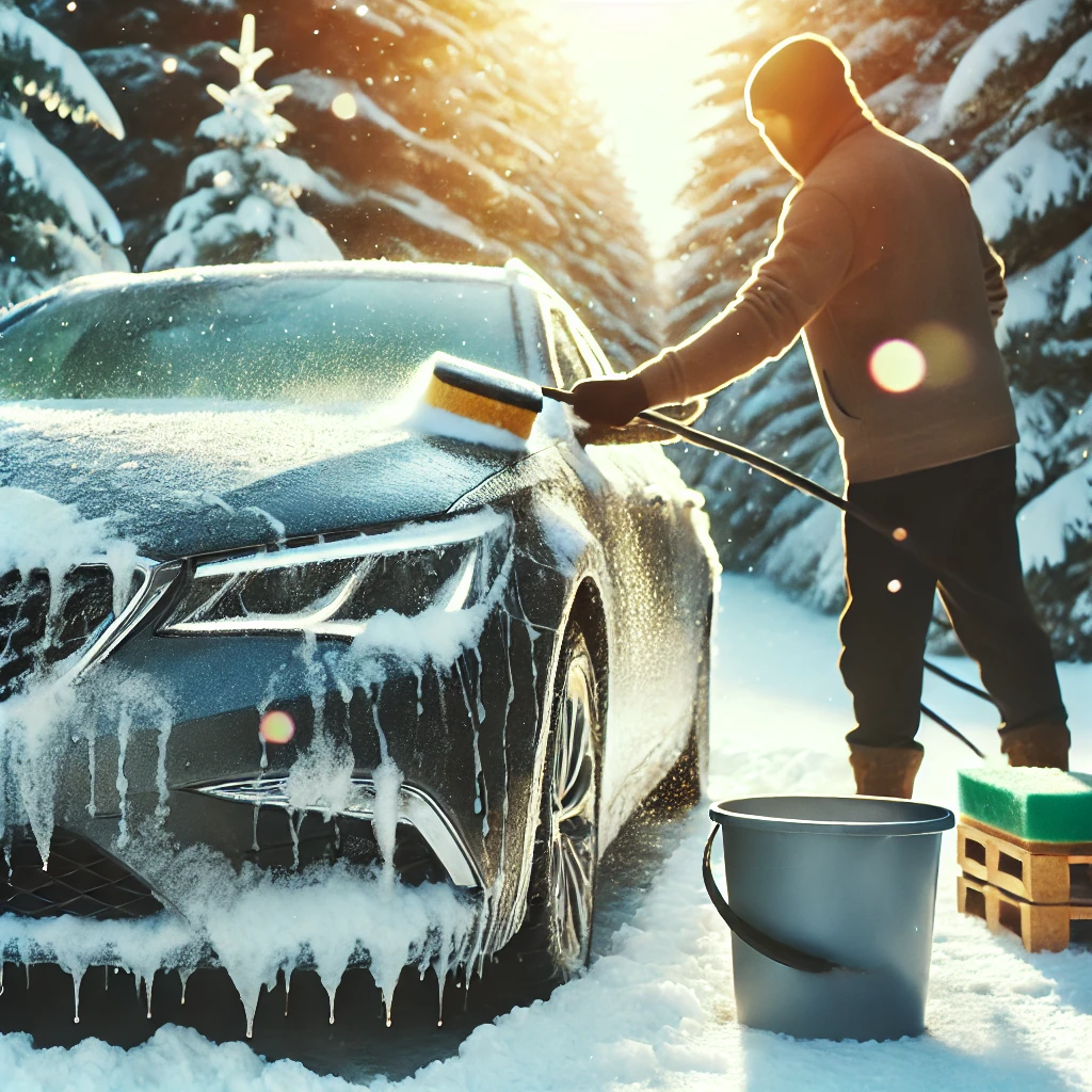 czy można myć samochód na mrozie